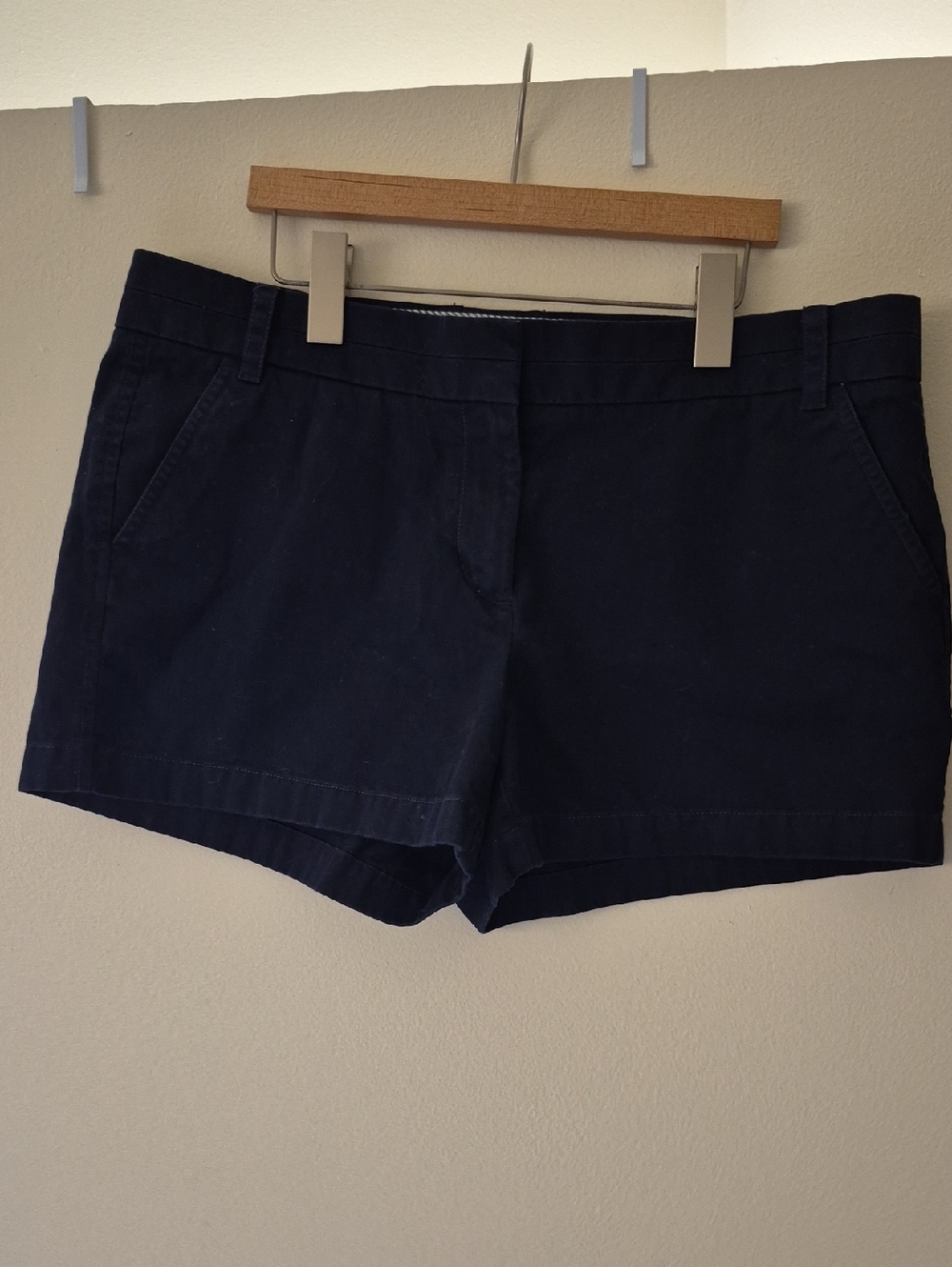 J. Crew Women's Size 12 Navy Cotton Chino Shorts